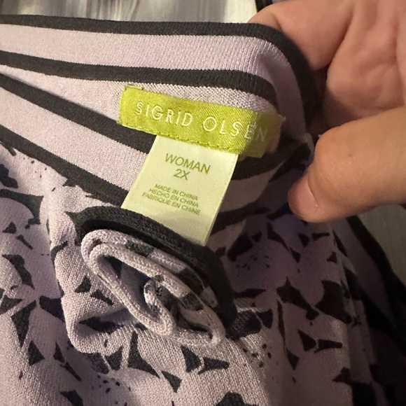 Purple Sigrid Olson top size 2x - Picture 3 of 3
